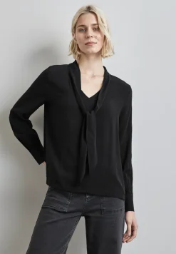 Bluse mit Schleife
