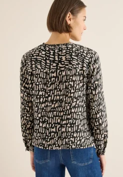 Bluse mit Smock-Ausschnitt
