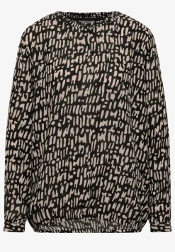 Bluse mit Smock-Ausschnitt