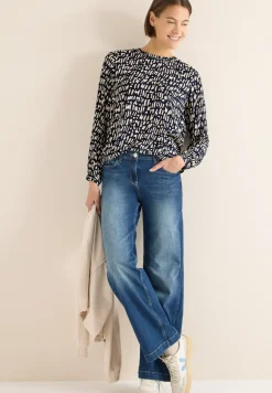 Bluse mit Smock-Ausschnitt
