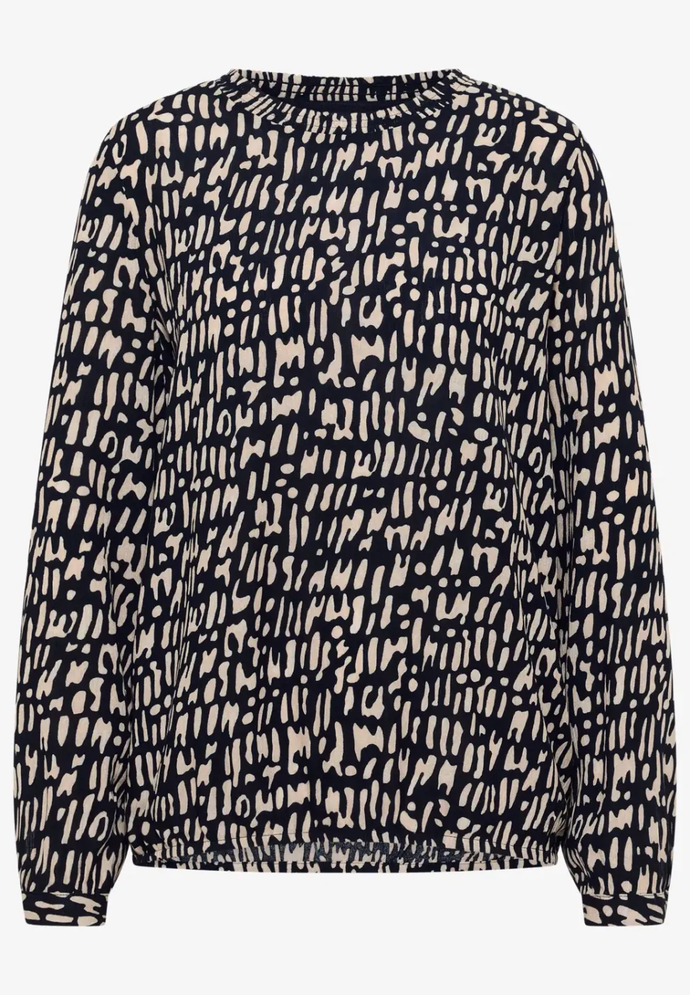Bluse mit Smock-Ausschnitt