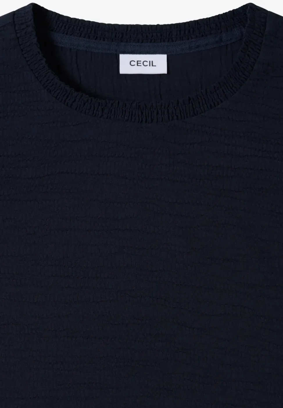 Bluse mit Smock-Ausschnitt