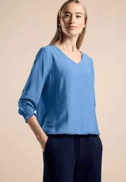 Bluse mit Smock-Detail