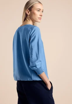 Bluse mit Smock-Detail