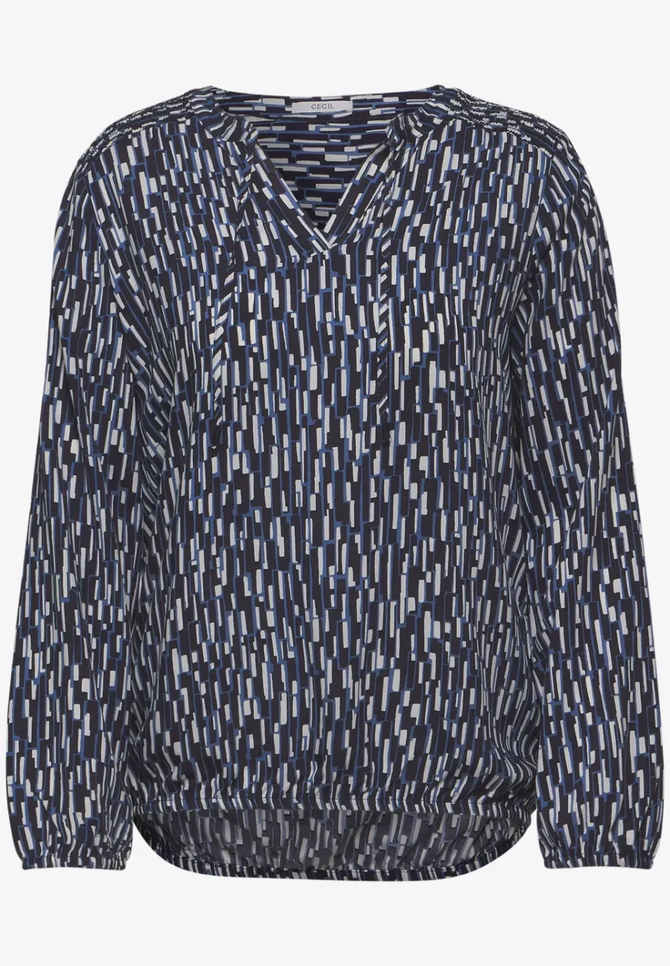 Bluse mit Smock-Detail