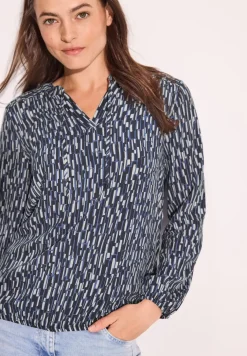 Bluse mit Smock-Detail