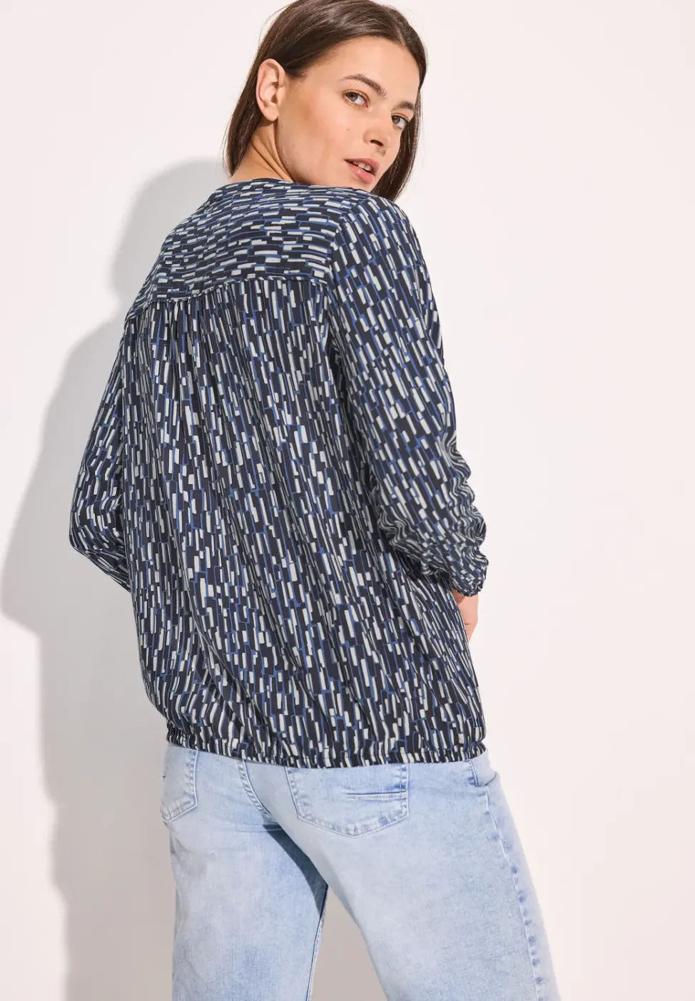 Bluse mit Smock-Detail