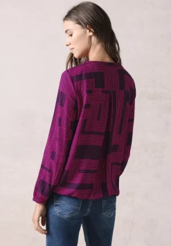 Bluse mit Smock-Detail