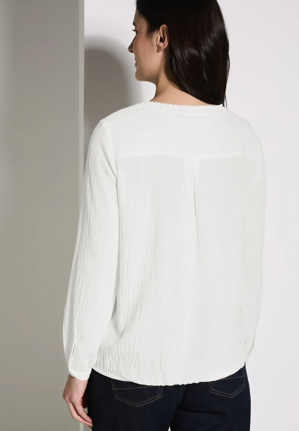 Bluse mit Smock-Detail