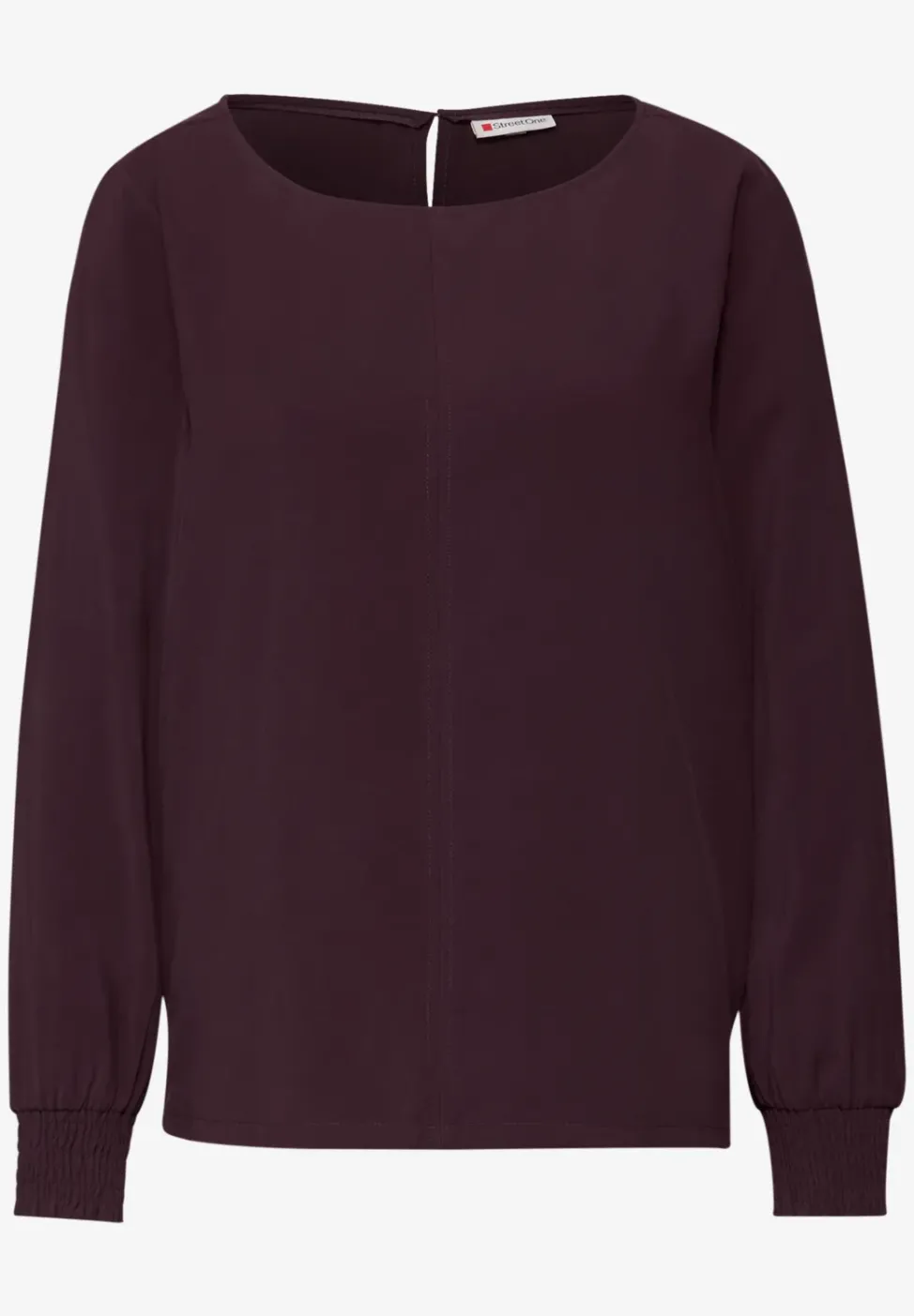 Bluse mit Smok-Bündchen
