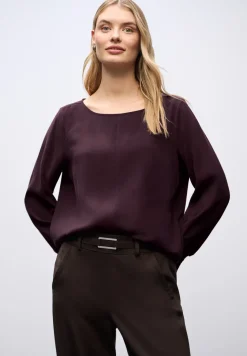 Bluse mit Smok-Bündchen