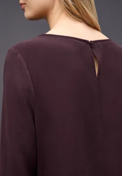 Bluse mit Smok-Bündchen