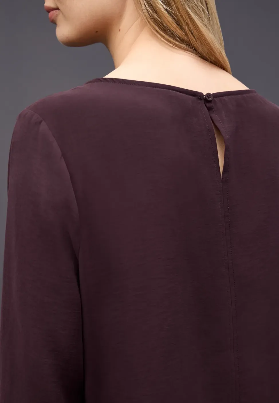 Bluse mit Smok-Bündchen
