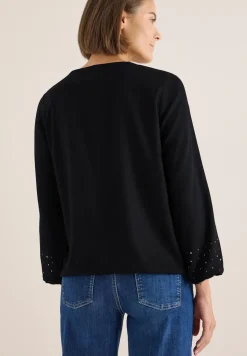 Bluse mit Strasssteinen