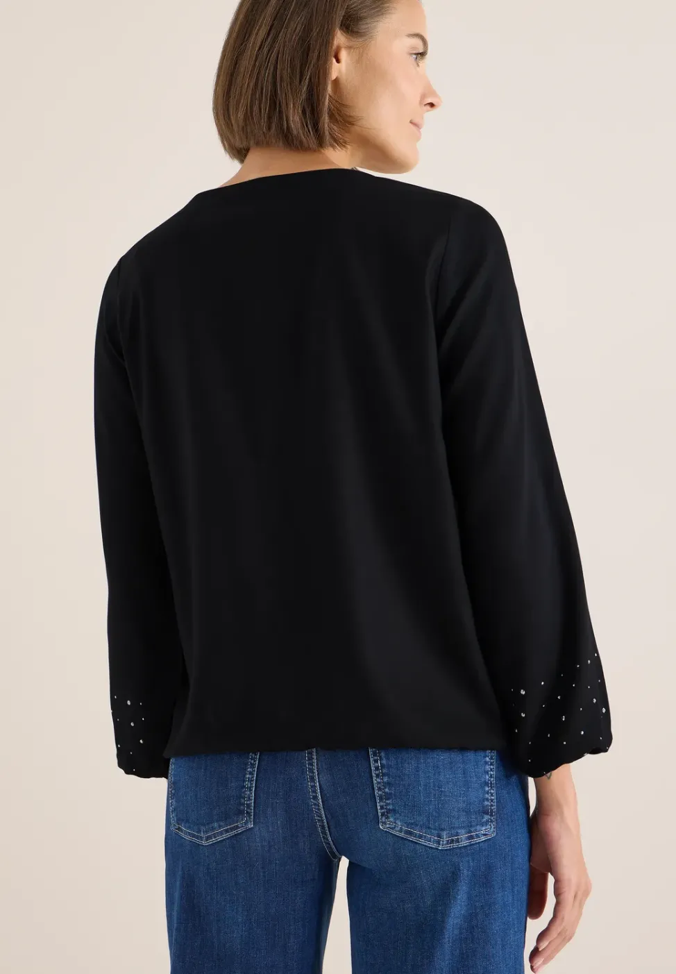 Bluse mit Strasssteinen