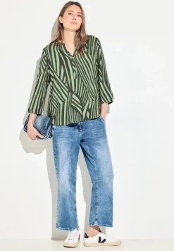 Bluse mit Streifen
