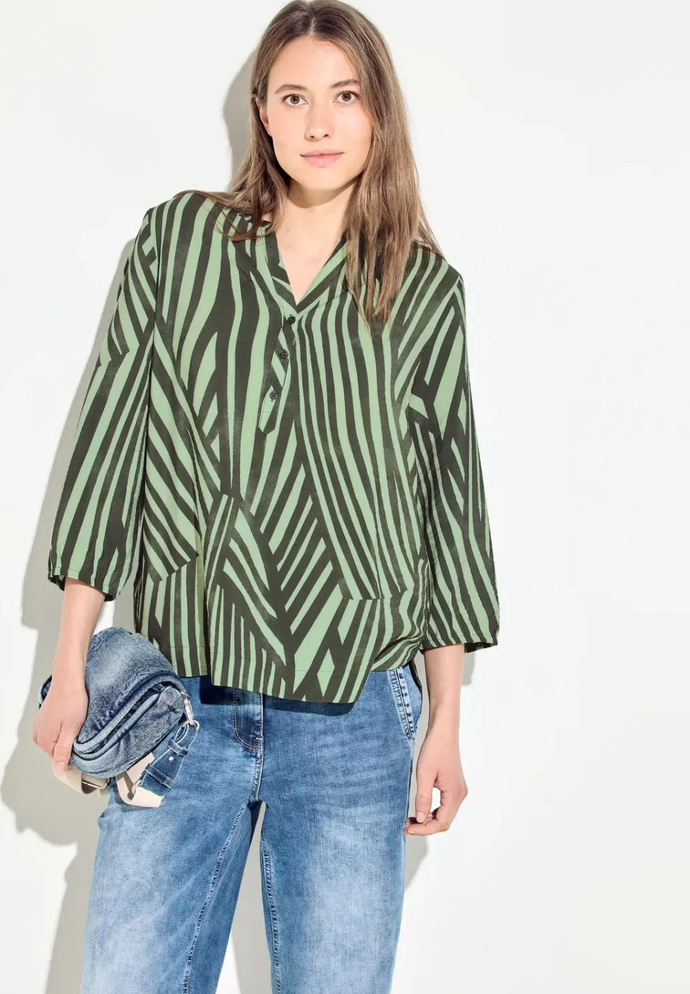 Bluse mit Streifen