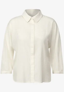 Bluse mit Streifenstruktur