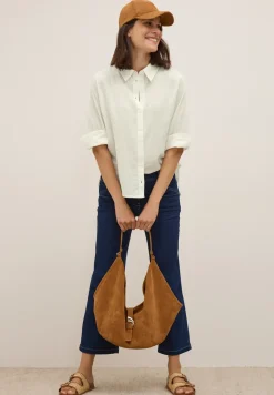 Bluse mit Streifenstruktur