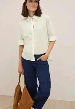 Bluse mit Streifenstruktur