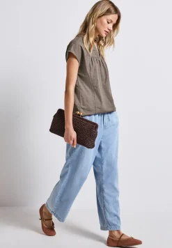 Bluse mit Tape-Details