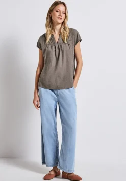 Bluse mit Tape-Details