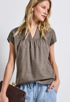 Bluse mit Tape-Details