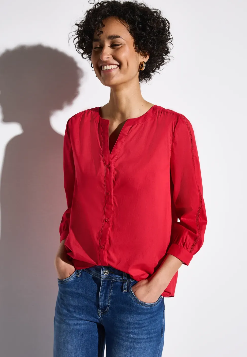 Bluse mit Tapedetails
