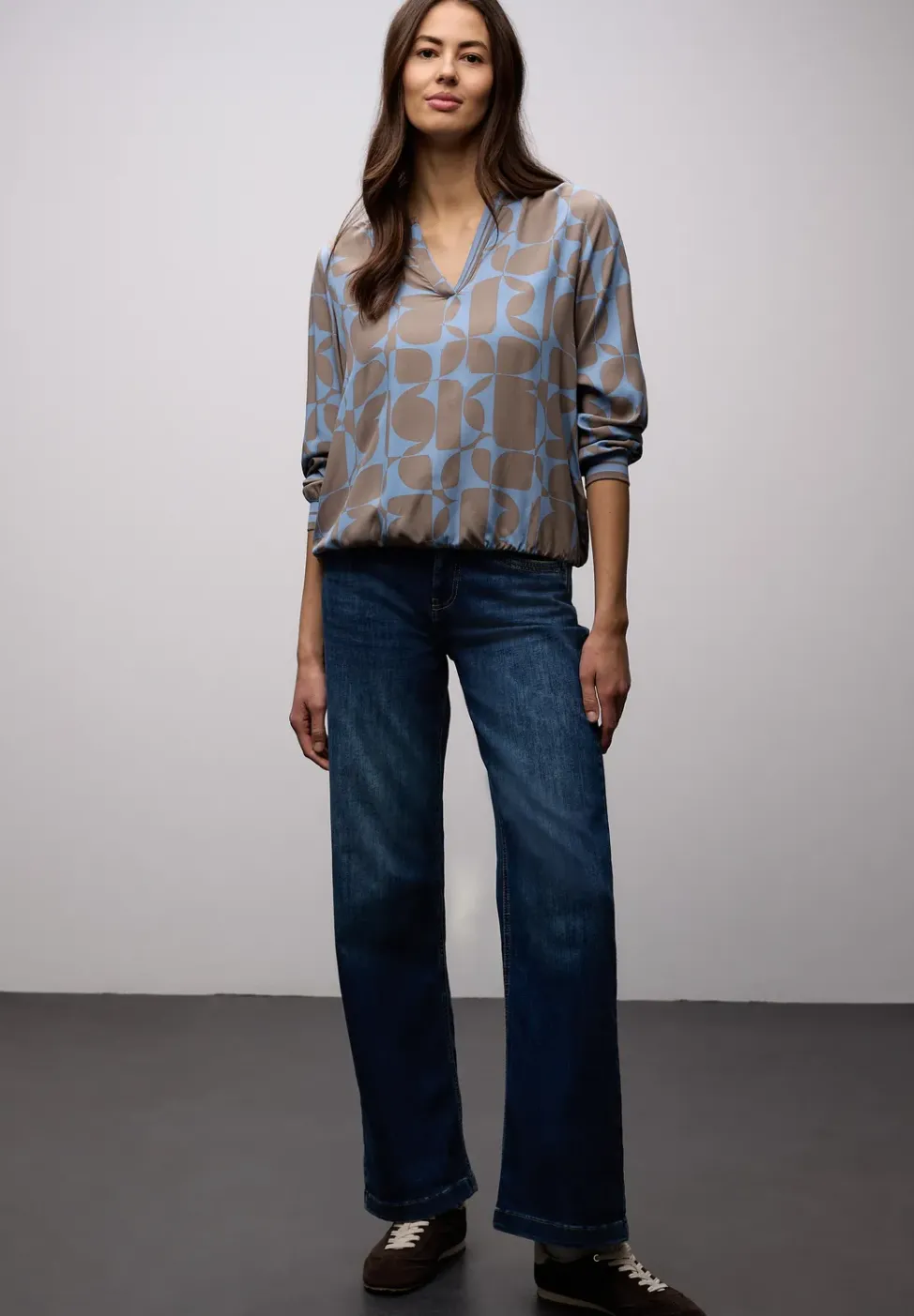 Bluse mit Tapedetails
