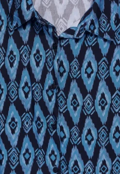 Bluse mit tonalen Print