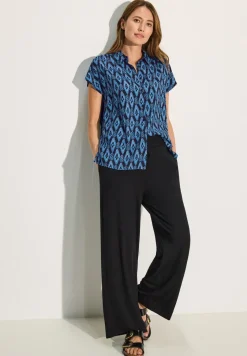 Bluse mit tonalen Print