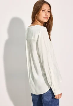 Bluse mit Turn-Up