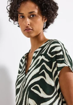 Bluse mit Zebra-Muster