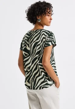 Bluse mit Zebra-Muster