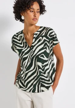 Bluse mit Zebra-Muster