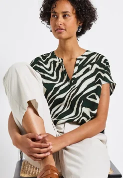 Bluse mit Zebra-Muster