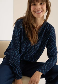 Bluse mit Zebra Print