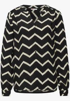 Bluse mit Zick-Zack-Muster