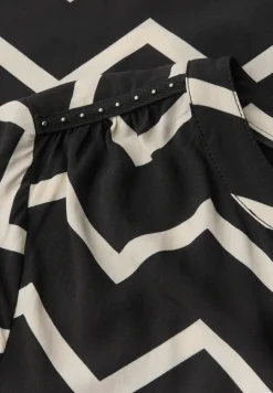 Bluse mit Zick-Zack-Muster