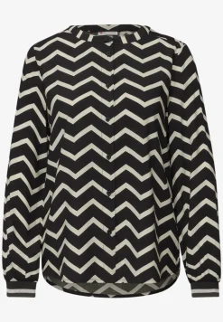 Bluse mit Zick-Zack-Muster