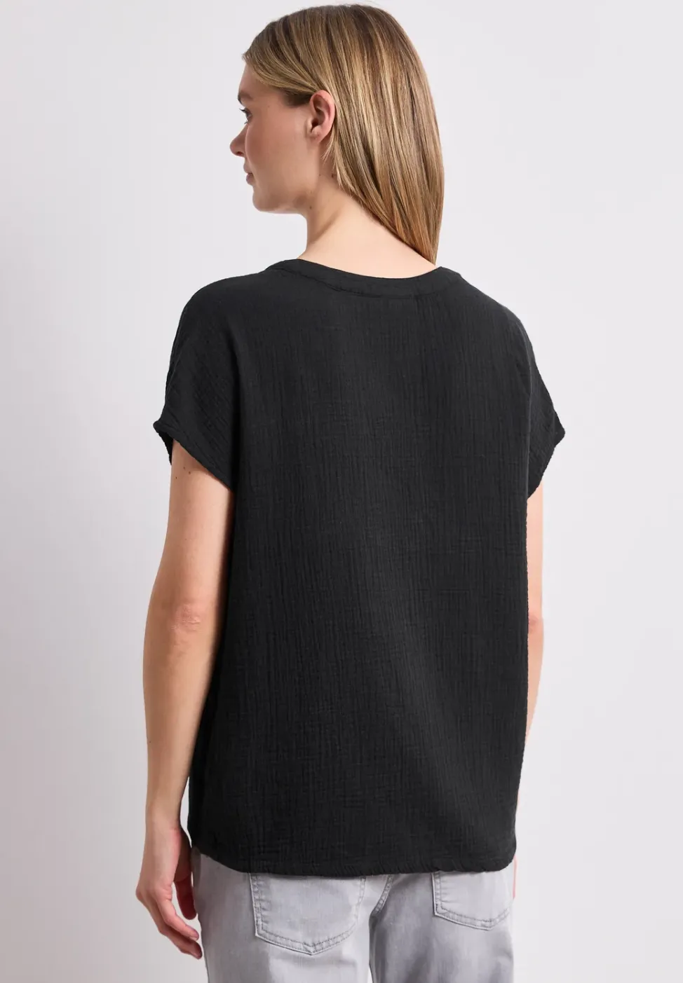 Blusenshirt in Musselin-Qualität