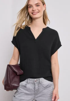 Blusenshirt in Musselin-Qualität