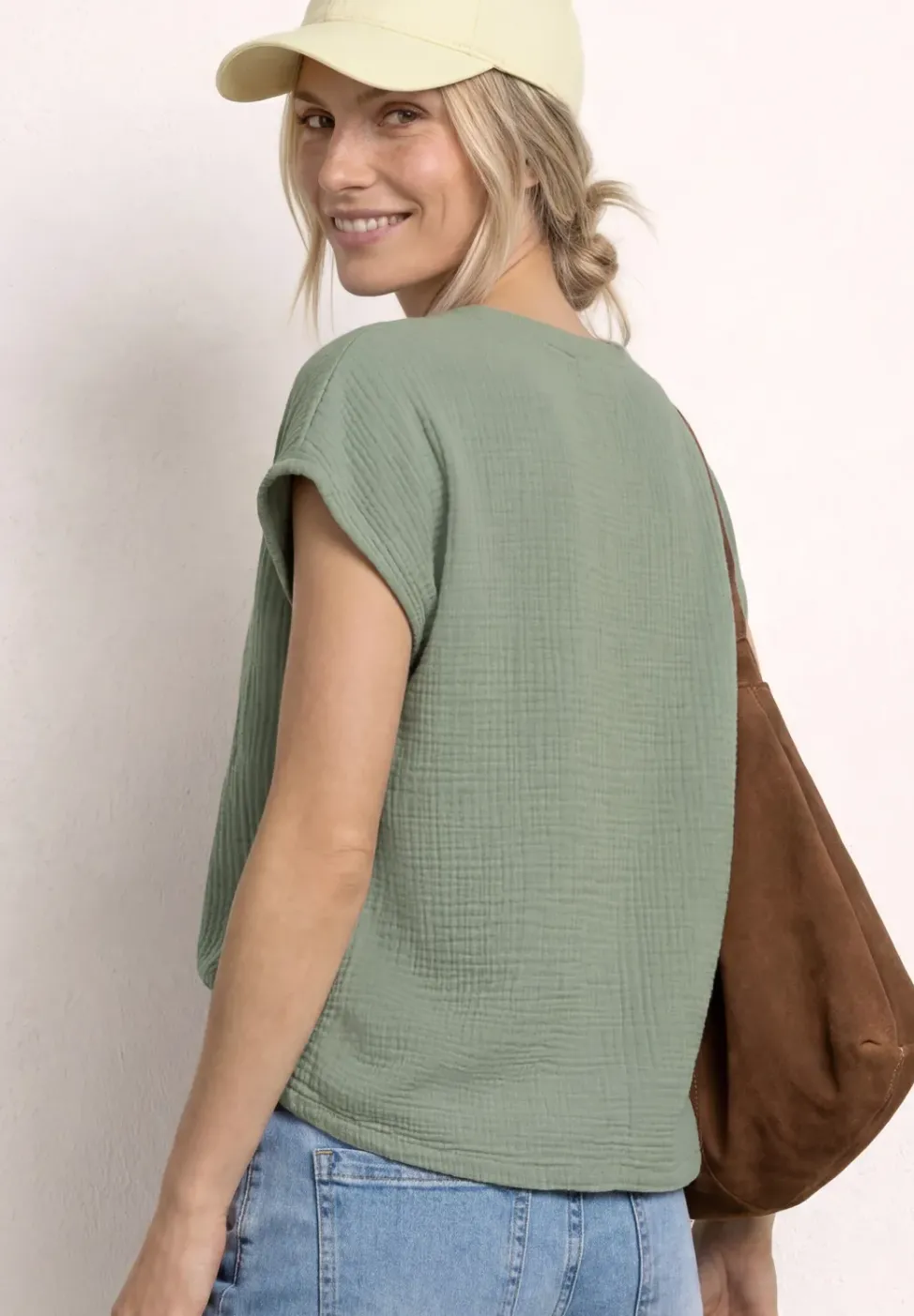 Blusenshirt in Musselin-Qualität