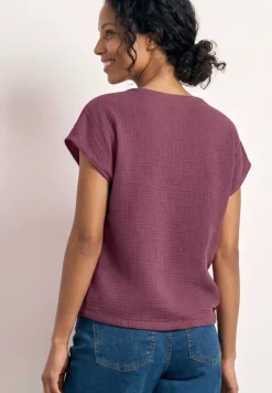 Blusenshirt in Musselin-Qualität