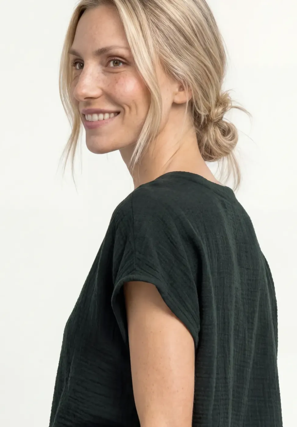 Blusenshirt in Musselin-Qualität