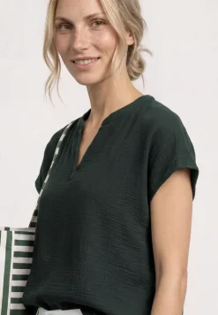 Blusenshirt in Musselin-Qualität