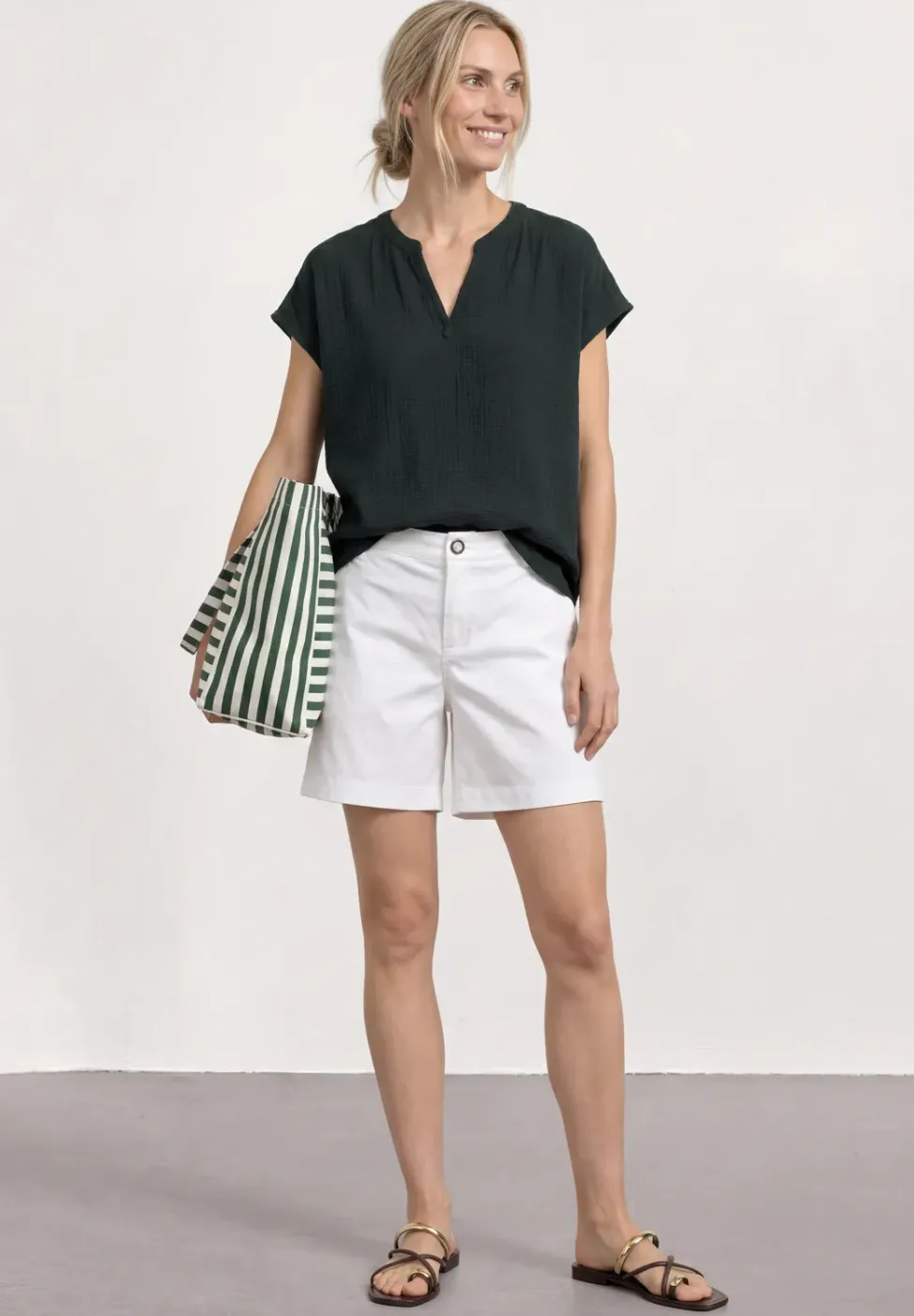Blusenshirt in Musselin-Qualität