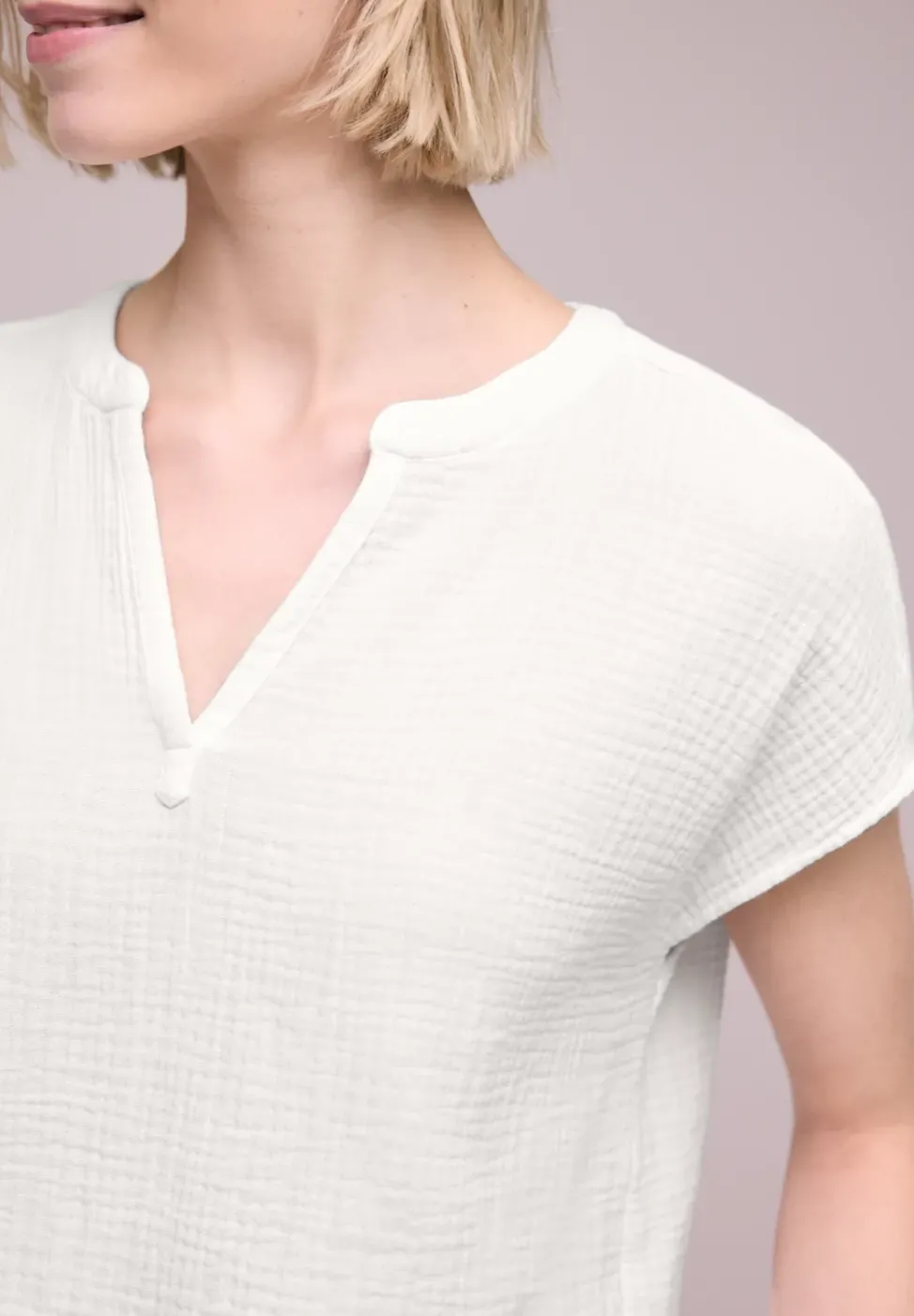 Blusenshirt in Musselin-Qualität