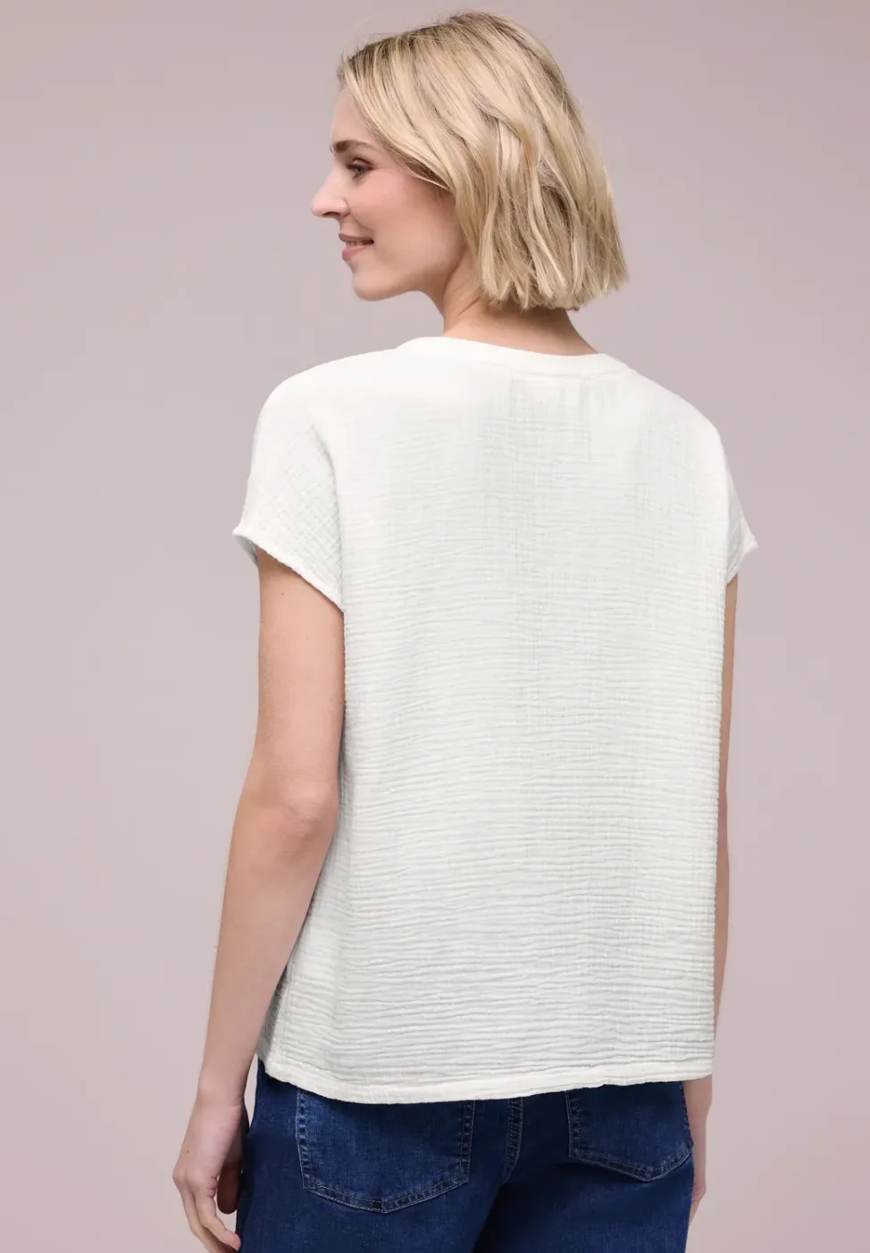Blusenshirt in Musselin-Qualität