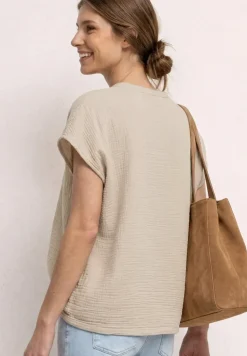 Blusenshirt in Musselin-Qualität